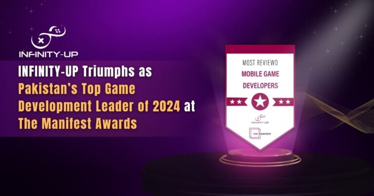 INFINITY-UP Wins Top Game Development Leader of 2024 at The Manifest Awards.