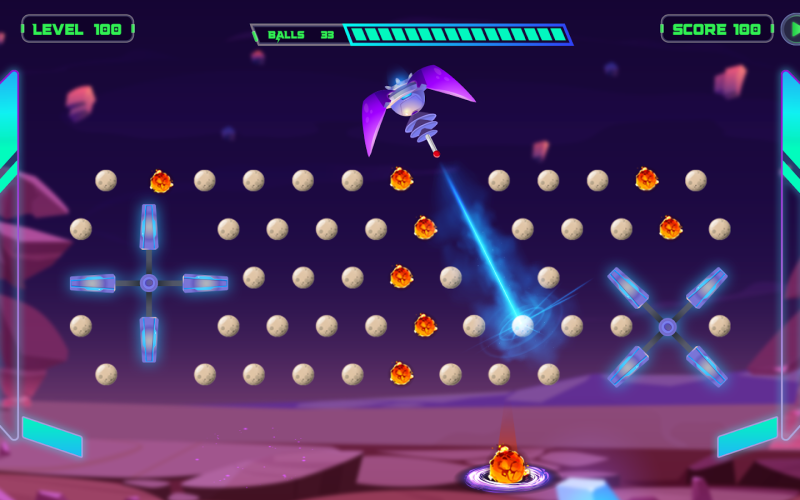 Art of Galactic Peggle-Ball Breaker Galactic Peggle–Ball Breaker: Protect planets, blast rockets. Engage your brain with skillful gameplay in a cosmic adventure for all ages